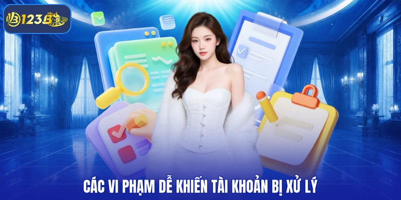 Các vi phạm dễ khiến tài khoản bị xử lý